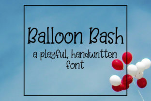 Balloon Bash Serif Font for Playful Handmade Designs
