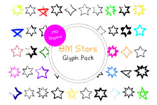 BM Graphics - Stars Dingbat Font for Digital Campaigns