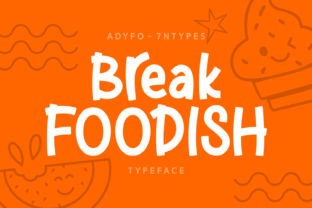 Break Foodish: A Playful Script Font for Standout Editorial Design