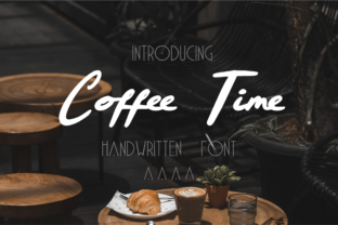 Coffee Time: A Script Handwritten Font for Crafters & Makers