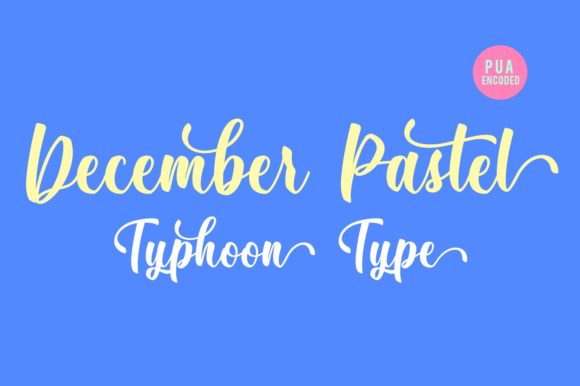 December Pastel Script Font for Editorial Warmth