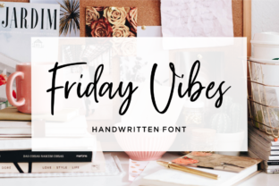 Friday Vibes Script Handwritten Font for Small Business Branding