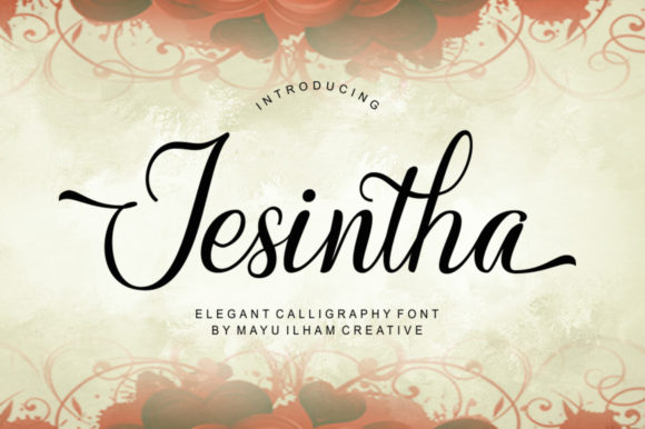 Jesintha: A Formal Script Font for Elegant Campaign Design
