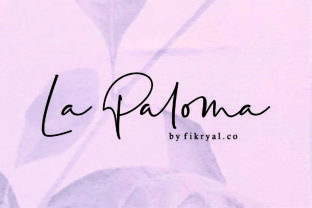 La Paloma: A Script Handwritten Font for Editorial Warmth and Clarity