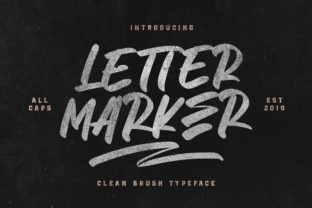 Letter Marker: Bold Handwritten Font Full of Urban Energy