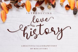 Love History Font: An Elegant Script Handwritten Typeface