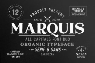 Marquis Duo: A Handmade Serif Font Duo for Brand Building