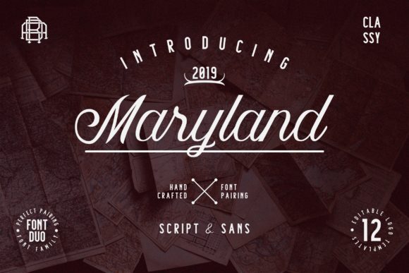Maryland Family: A Script Handwritten Font for Thoughtful Editorial Design