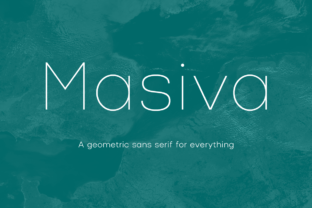 Masiva Family: A Geometric Sans Serif for Modern Design