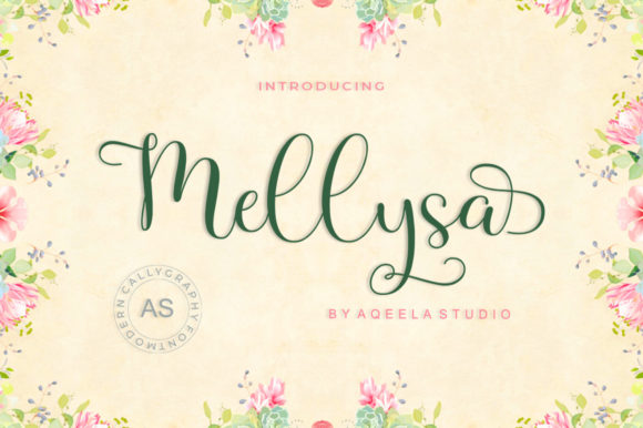 Mellysa: A Modern Calligraphy Font for Elegant Campaign Design