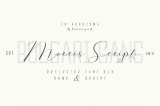 Morris Duo – A Bold Script Handwritten Font for Standout Visuals