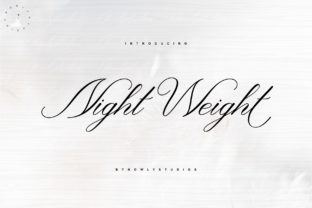 Night Weight Script: Elegant Handwritten Font for Campaigns