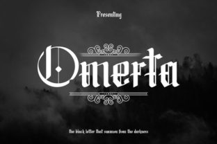 Omerta: A Bold Blackletter Font for Campaign Creators