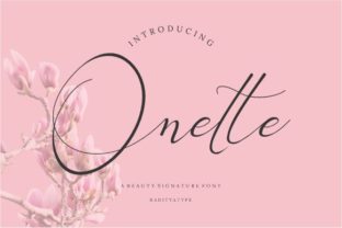 Onette Handwritten Font for Editorial Romance