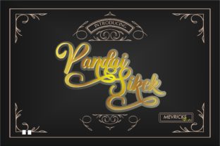 Pandai Sikek Script: A Handcrafted Typeface for Authentic Branding