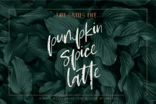 Pumpkin Spice Latte Script: A Bold Script Handwritten Font for Digital Branding