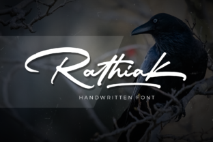 Rathiak: A Handwritten Brush Font for Authentic Brand Identity