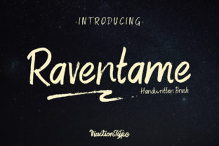 Raventame: A Beautiful Handwritten Brush Font for Small Business Branding