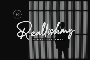 Reallishmy: A Luxurious Script Handwritten Font for Editorial Design