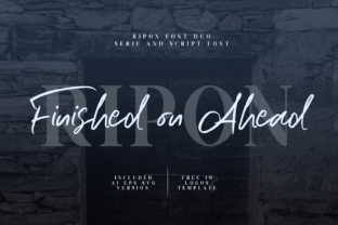 Ripon Duo Font: Serif + Script Display Typeface for Digital Design