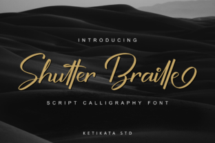 Shutter Braille Script: A Vibrant Handwritten Font for Modern Design