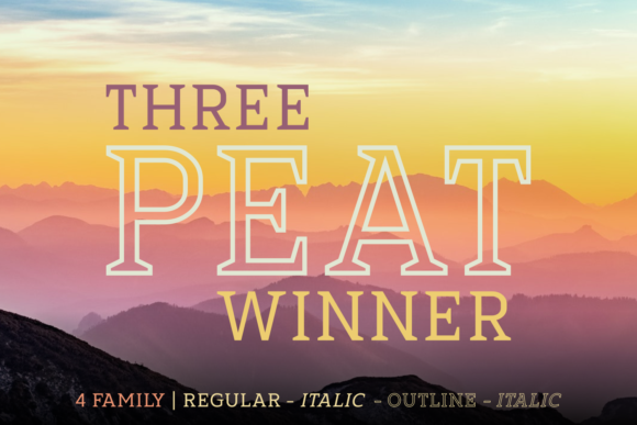 Three Peat Winner Family: A Fun Script Font for Editorial Design