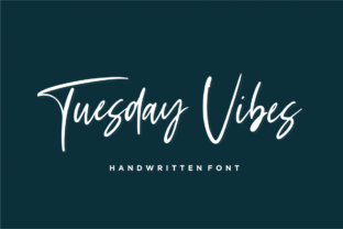 Tuesday Vibes Font: A Fresh Script Handwritten Typeface for Modern Branding
