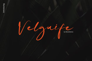 Velgiufe Script: A Classy Handwritten Font for Editorial Design